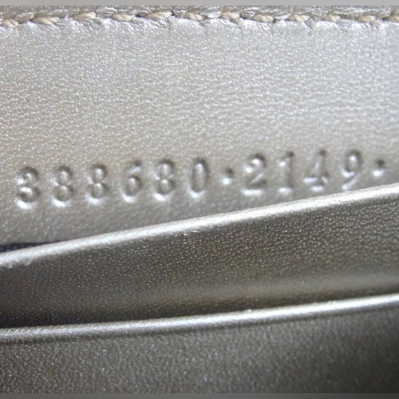 βΌοΈSOLDβΌοΈGUCCI Micro Guccissima Gold Leather Zip Around Wallet πβ€οΈβπ₯ - Picture 6 of 12